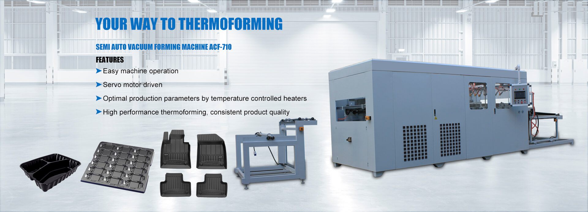 Semi-Auto Vacuum Forming Machine ACF-710