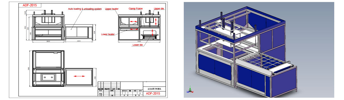 ADF-2015 Full-Auto Thick Sheet Vacuum Forming Machine